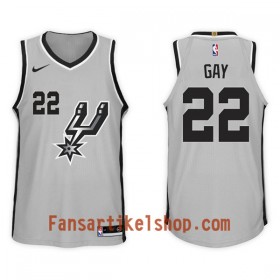 NBA San Antonio Spurs Trikot Rudy Gay 22 Nike 2017-18 Grau Swingman - Herren
